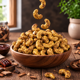 Dry Roasted BBQ Cashews | Smoky & Tangy Seasoned Kaju