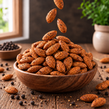 Dry Roasted Pepper Almonds – Crunchy, Smoky & Spicy Snack