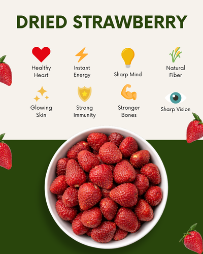 Dried Strawberry | Healthy Fruit Snack India