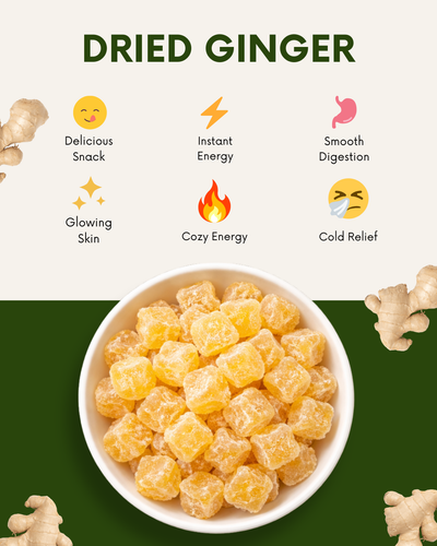 Dried Sweet Ginger | Healthy Ginger Snack India