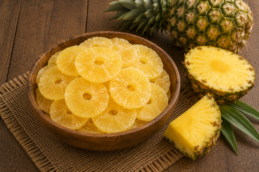 Dried Pineapple Slices | Healthy Fruit Snack India