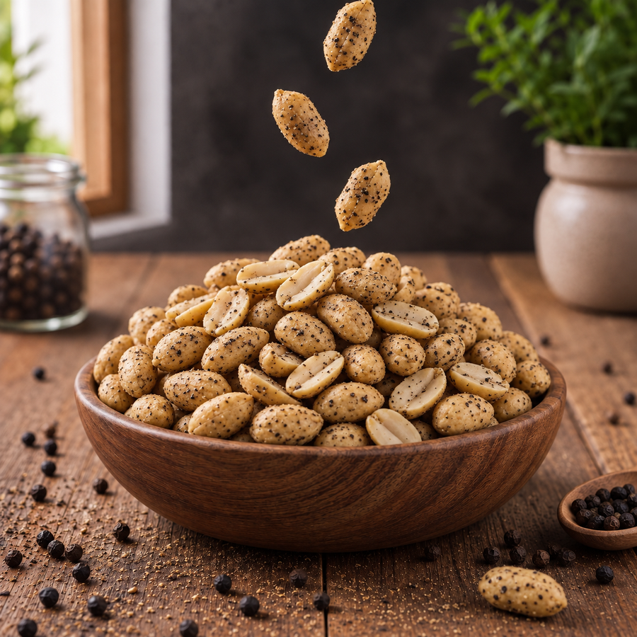 Dry Roasted Pepper Peanuts